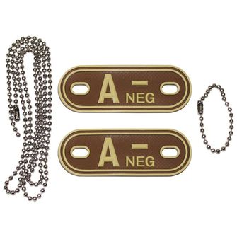 MFH DOG-Tags dog labels and neg, 3D PVC, brown