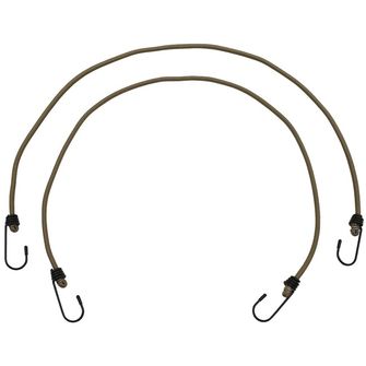 MFH expander, 75 cm, with hooks, 6 mm, coyote tan, 2 packs