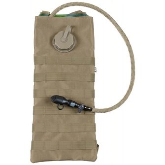 MFH Hydration Pack, MOLLE, 2.5 l, with TPU bladder, coyote tan