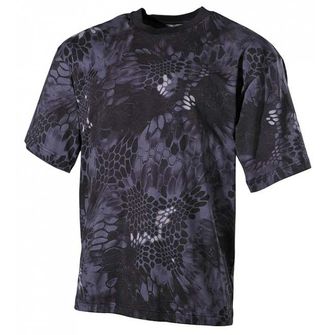 MFH camouflage T-shirt pattern snake black, 170g/m2