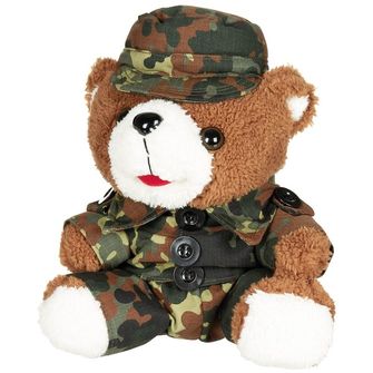 MFH Teddy Bear, with suit and hat, BW camo, ca. 28 cm