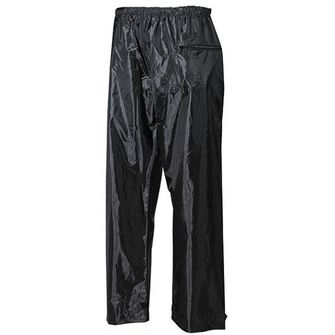 MFH waterproof pants polyester with PVC black