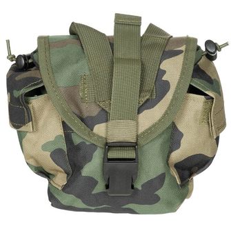 MFH Drinking Bottle Pouch, MOLLE, woodland
