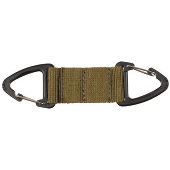 MFH double -sided carabiner with fuse, olive