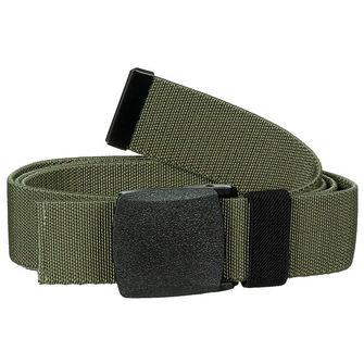 MFH Web Belt, Tactical Elastic, OD green, ca. 3.7 cm