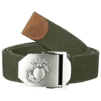 MFH USMC Web Belt, ca. 4 cm, OD green