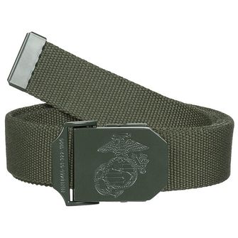 MFH USMC Web Belt, OD green, ca. 3.5 cm