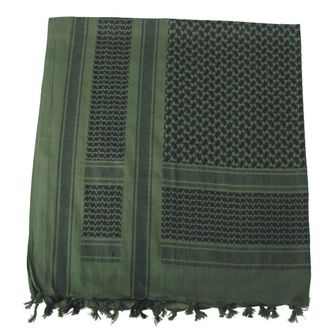 MFH Plain Cotton Arafat black - olive, 115 x 110cm