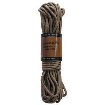 MFH polypropylene rope 15 m 5 mm coyote