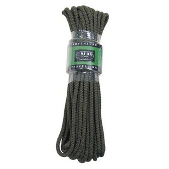 MFH polypropylene rope 15 m 7 mm olive