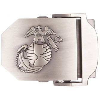 MFH USMC Buckle for Web Belt, silver, metal, ca. 4 cm