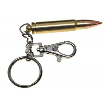 MFH Cartridge Keychain with carabiner, Metal