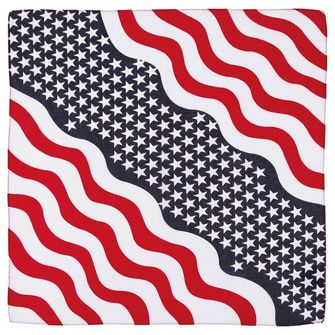 MFH scarf, stars and stripes, about 55 x 55 cm, cotton