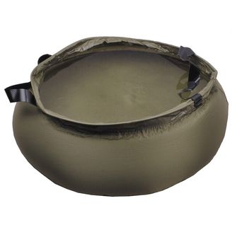 MFH Folding Bowl, OD green, 10 l, with bag