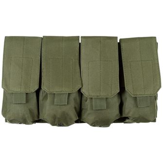 MFH Ammo Pouch, 4 compartments, MOLLE, OD green