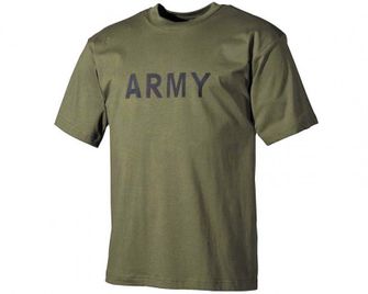 MFH T-shirt with the inscription army olive, 160g/m2