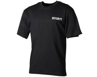 MFH T-shirt with the inscription security black, 160g/m2