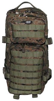 MFH US assault backpack Digital woodland 30L