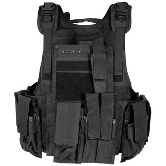 MFH Vest, Ranger, several pouches, black