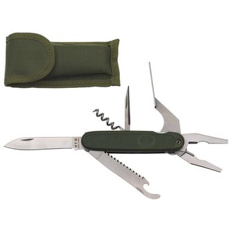 MFH Pocket Knife, BW style, OD green, with pliers
