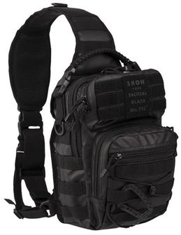 MIL-TEC Tactical Backpack Single-Circular, Black 10l