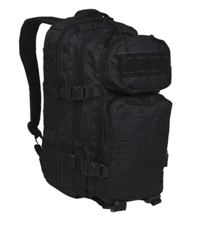 MIL-TEC Backpack US Assault Small Laser Cut, Black, 20l
