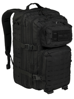 MIL-TEC Backpack US Assault Large Laser Cut, Black, 36l