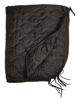 Mil-tec blanket insert to ponch, black 210 x 150 cm
