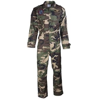 MIL-TEC Flight Overall Children's Celfiesis with Patch, Woodland
