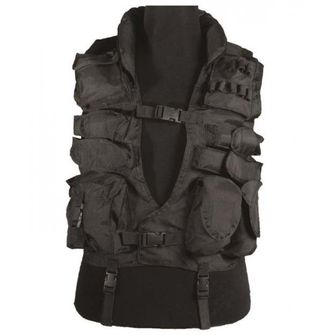 MIL-TEC HLS tactical vest with collar, black