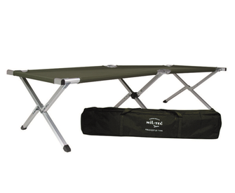 Mil-tec camping lounger, olive 190 x 66 x 42cm