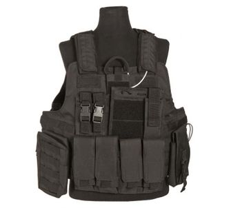 Mil-tec release ciras tactical vest, black