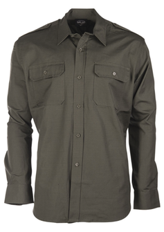 Mil-tec ripstop shirt with long sleeves, olive