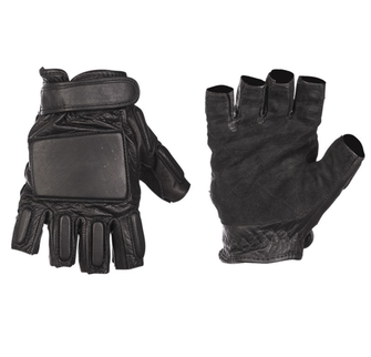Mil-tec Security gloves fingerless, black