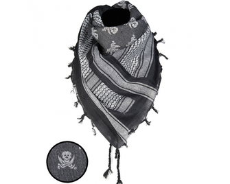 Mil -Tec Skull Arafat white - black, 110 x 110cm
