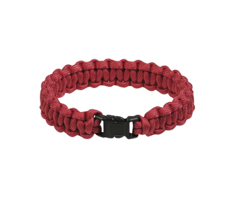 Mil-tec survival paracord bracelet 15mm, red