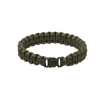 Mil-tec survival paracord bracelet 15mm, olive