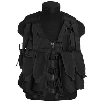 Mil-tec tactical vest AK47 molle 12 pockets, black