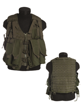Mil-tec tactical vest AK47 molle 12 pockets, olive
