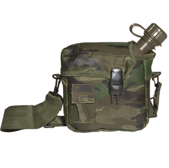 MIL-TEC US field bottle 2l with cover, Woodland