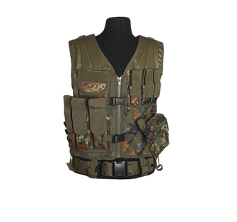MIL-TEC USMC tactical vest with belt, Flecktarn