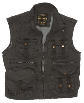 Mil-tec vintage survival vest, black