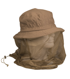 Miltec hat with mosquitoéra, Coyote