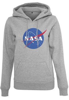 NASA Insignia women's sweatshirt with hood, gray