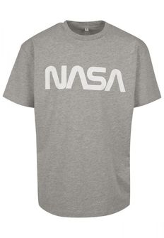NASA Men's T -shirt Heavy Oversized, gray