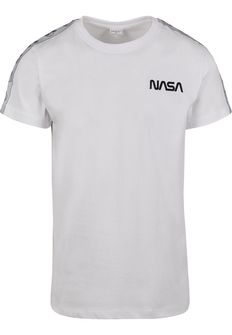NASA Men's T -shirt Rocket Tape, White