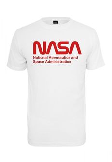 NASA Men's T -shirt Wormlogo, White