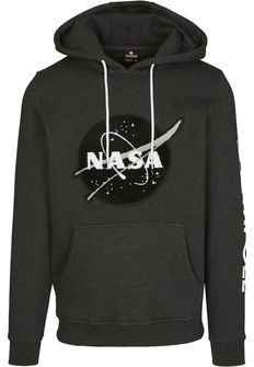 NASA Southpole Insignia Logo Men's sweatshirt with hood, charcoal