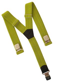 Natur braces for trousers clip, pistachio