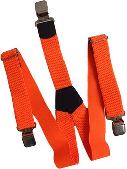 Natur braces for trousers clip, orange